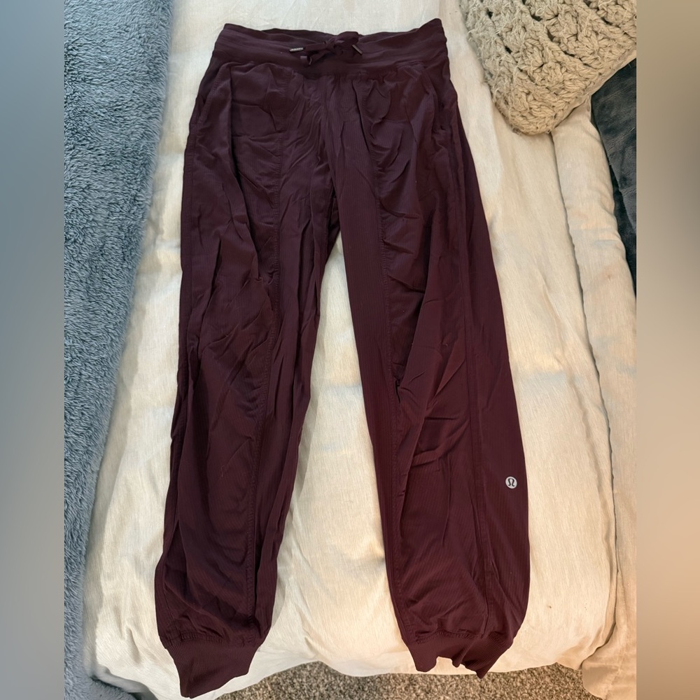 Size 6 Maroon Lululemon Joggers